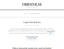 Tablet Screenshot of orrmyr.se